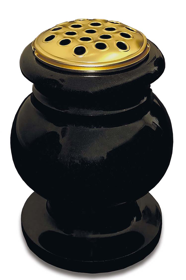 Black Granite Vase Memorial by RAM Memorials 01924 471 490